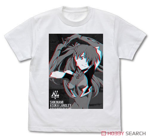 式波・アスカ・ラングレー グラフィックTシャツ/WHITE-L 2
