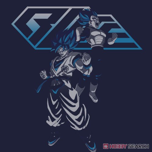 超サイヤ人ブルー 悟空&ベジータTシャツ/NAVY-XL 3