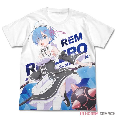 レムとモーニングスター フルグラフィックTシャツ/WHITE-L 2