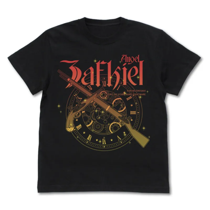 時崎狂三『刻々帝<ザフキエル>』 Tシャツ/BLACK-XL