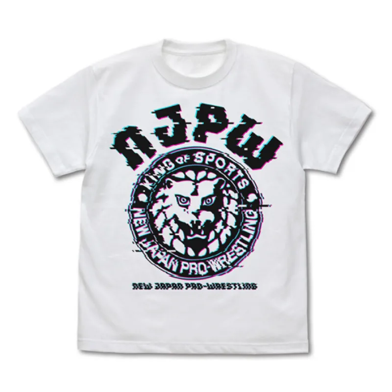 ライオンマーク Tシャツ グリッチVer./WHITE-L