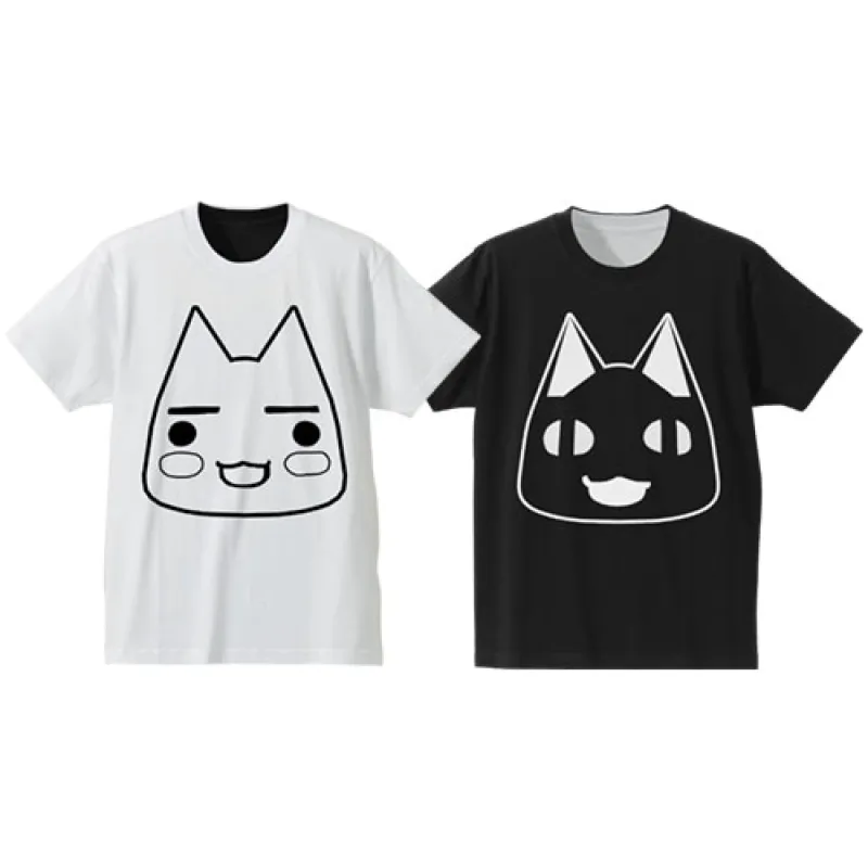 リバーシブルTシャツ/WHITE×BLACK-L