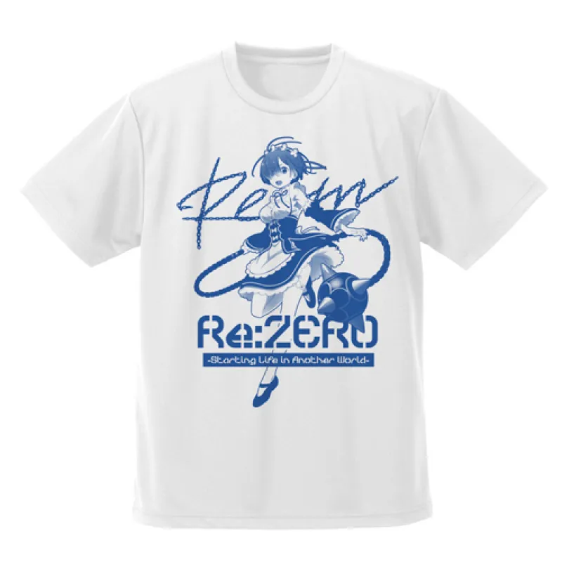 レムとモーニングスター ドライTシャツ/WHITE-M