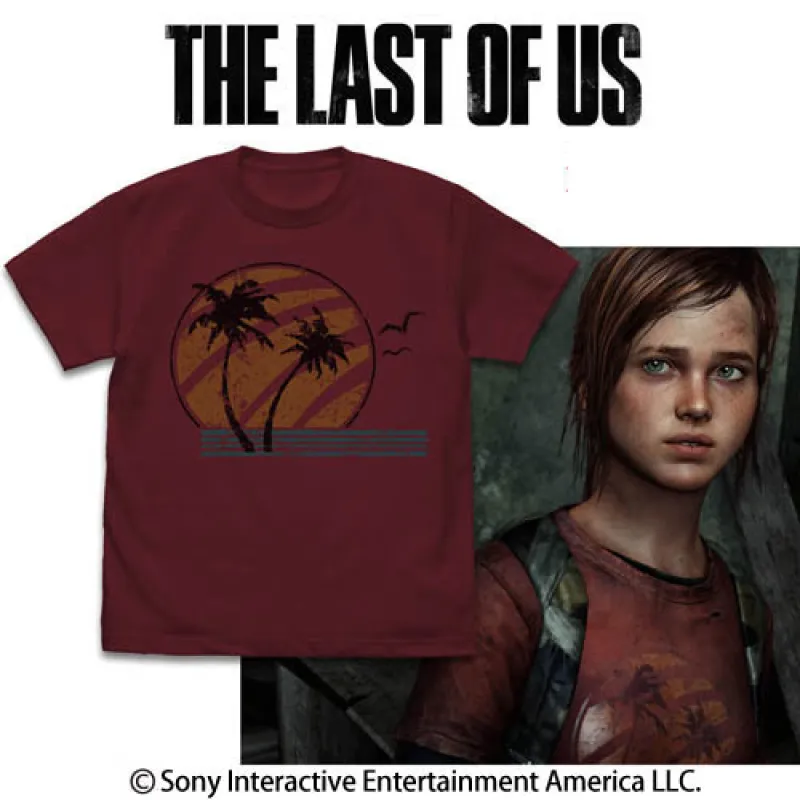 THE LAST OF US Ellie Tシャツ/BURGUNDY-L