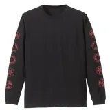 写輪眼 袖リブロングスリーブTシャツ/BLACK-L 1