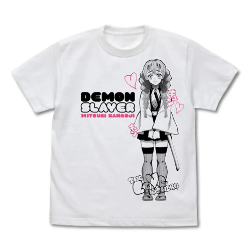 恋柱 甘露寺蜜璃 Tシャツ/WHITE-S