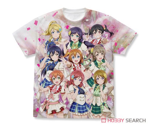 μ's フルグラフィックTシャツ/WHITE-XL 2