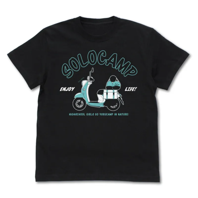 志摩リンのスクーター Tシャツ/BLACK-S