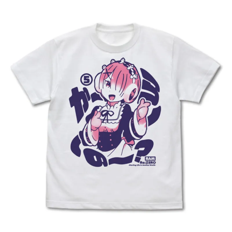 ラムの｢か~ら~の~?｣Tシャツ/WHITE-M