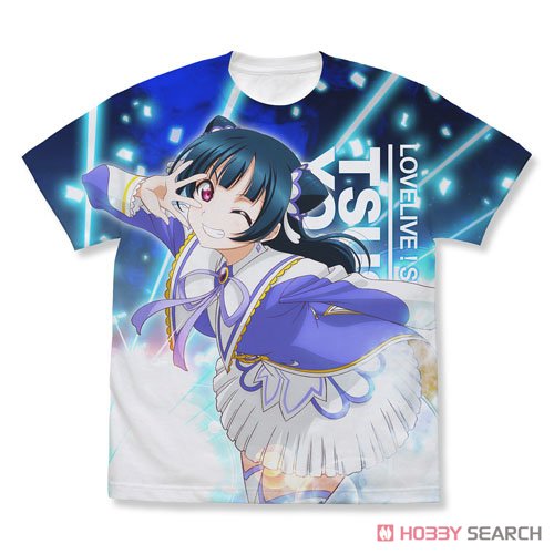 津島善子 フルグラフィックTシャツ Over the Rainbow Ver./WHITE-L 2