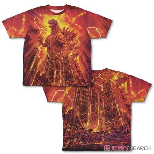 ゴジラ'84 両面フルグラフィックTシャツ/XL 2