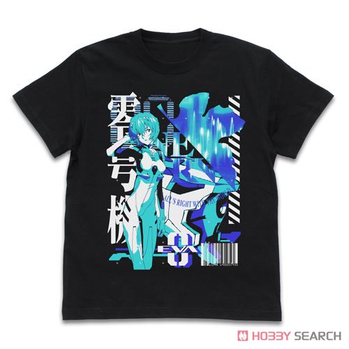 エヴァ零号機 アシッドグラフィックスTシャツ/BLACK-XL 2