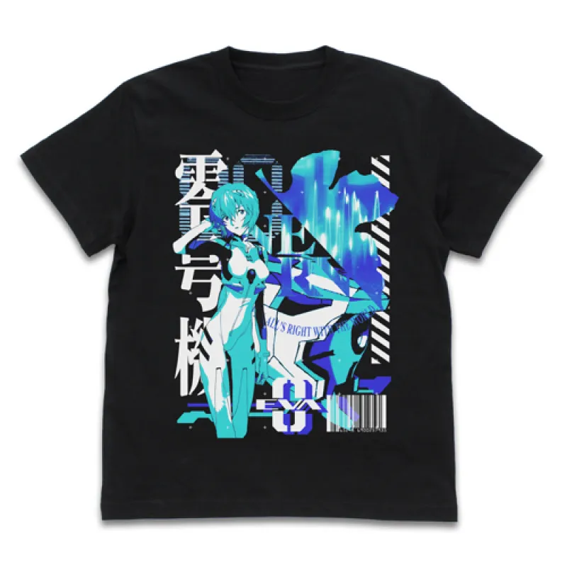 エヴァ零号機 アシッドグラフィックスTシャツ/BLACK-XL