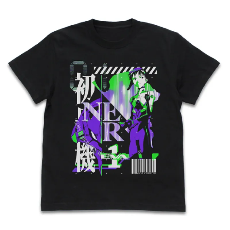 エヴァ初号機 アシッドグラフィックスTシャツ/BLACK-XL