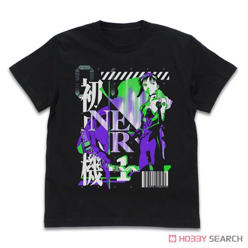 エヴァ初号機 アシッドグラフィックスTシャツ/BLACK-XL 2