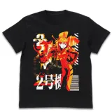 エヴァ2号機 アシッドグラフィックスTシャツ/BLACK-XL 1