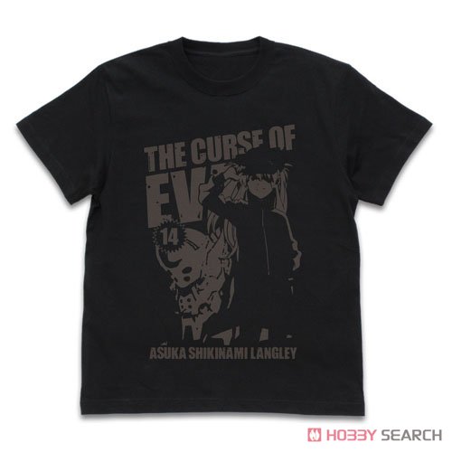 アスカ&2号機 Tシャツ/BLACK-XL 2