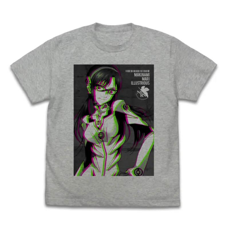 真希波・マリ・イラストリアス グラフィックTシャツ/MIX GRAY-S