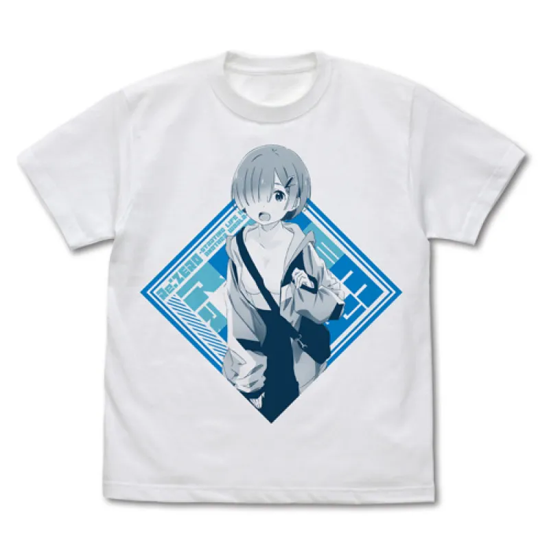 レム Tシャツ ストリートファッションVer./WHITE-M