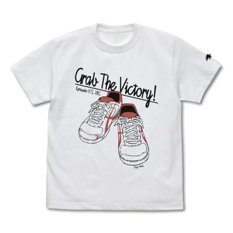 日向翔陽シューズ Tシャツ/WHITE-M