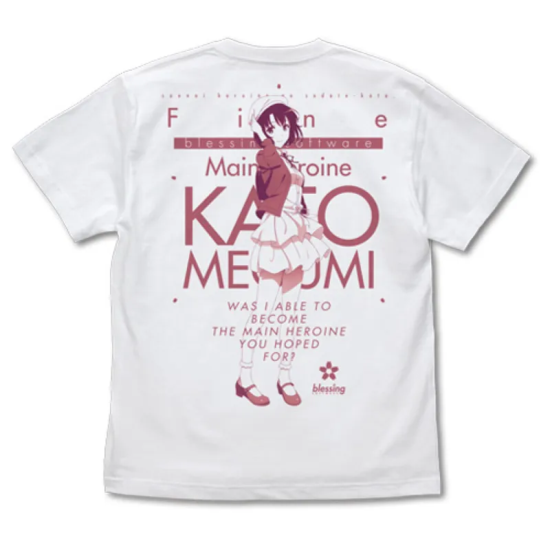 加藤恵 描き下ろし Tシャツ/WHITE-S