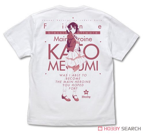 加藤恵 描き下ろし Tシャツ/WHITE-L 2