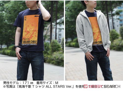 渡辺 曜 Tシャツ ALL STARS Ver./NAVY-XL 3