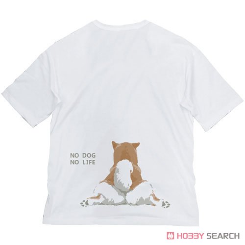 石原雄先生デザイン おすわりハルさん ビッグシルエットTシャツ/WHITE-L 3