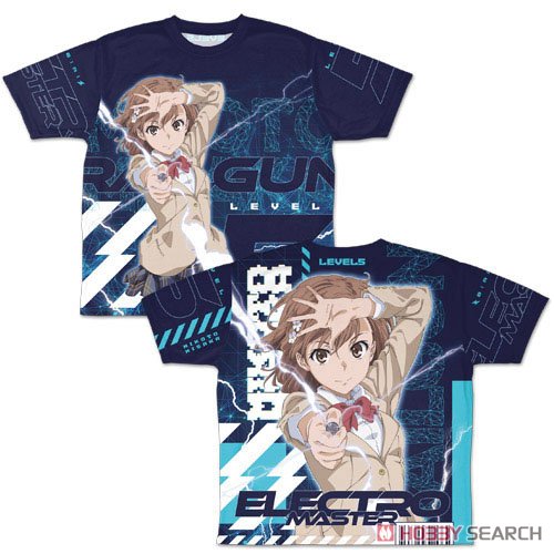 御坂美琴 両面フルグラフィックTシャツ/M 2