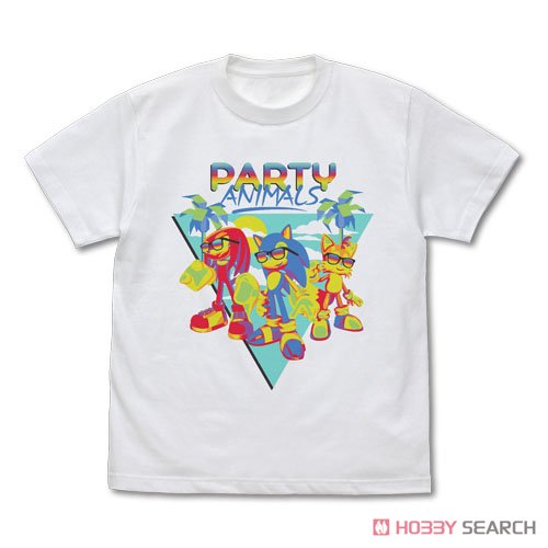 ソニック PARTY ANIMALS フルカラーTシャツ/WHITE-XL 2