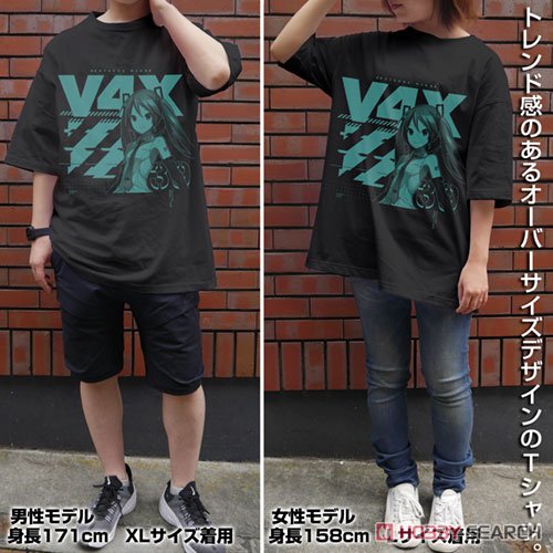 初音ミク V4X ビッグシルエットTシャツ/BLACK-L 4