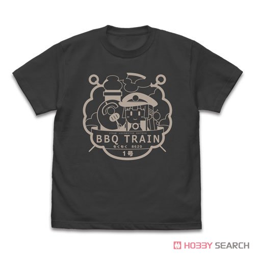 BBQ列車もくもくハチロク号 Tシャツ/SUMI-L 2