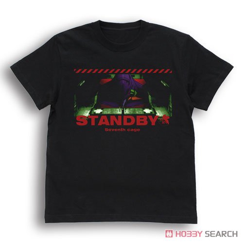 エヴァ初号機 STANDBY Tシャツ/BLACK-S 2