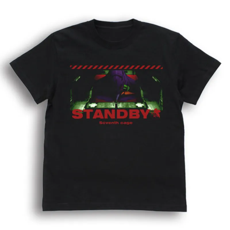 エヴァ初号機 STANDBY Tシャツ/BLACK-XL