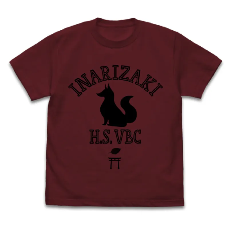 稲荷崎高校バレーボール部 Tシャツ/BURGUNDY-L