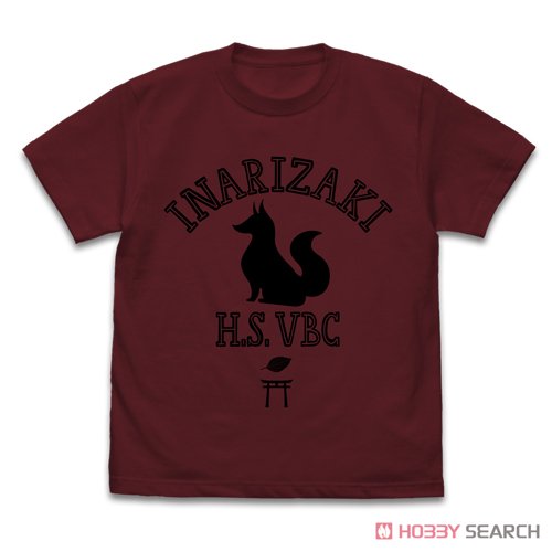 稲荷崎高校バレーボール部 Tシャツ/BURGUNDY-L 2