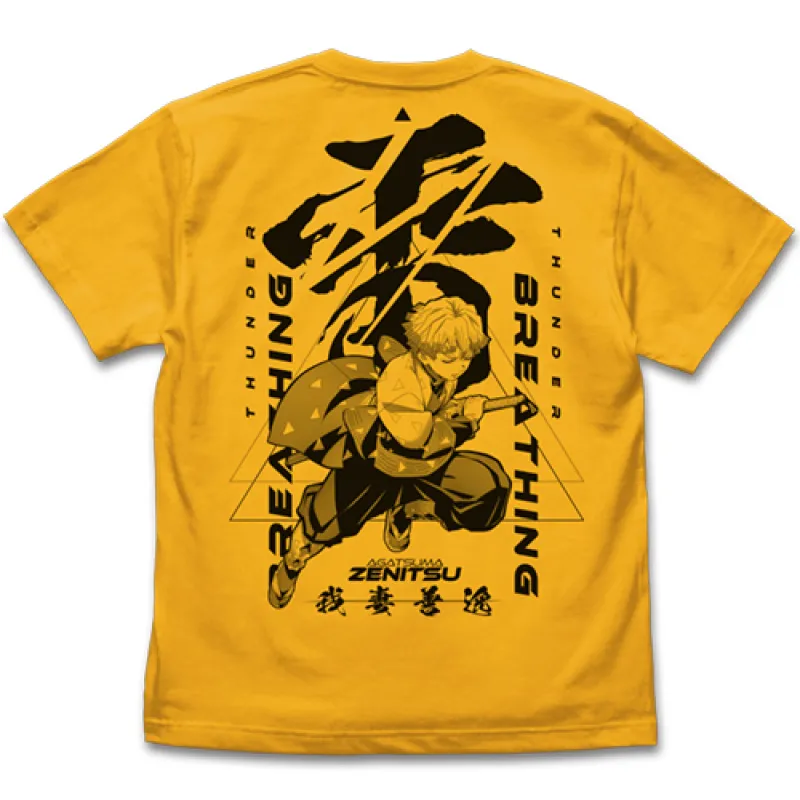 雷の呼吸 我妻善逸 Tシャツ/GOLD-M