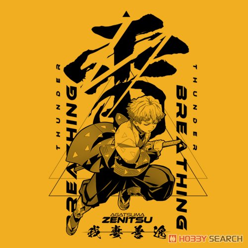 雷の呼吸 我妻善逸 Tシャツ/GOLD-XL 4