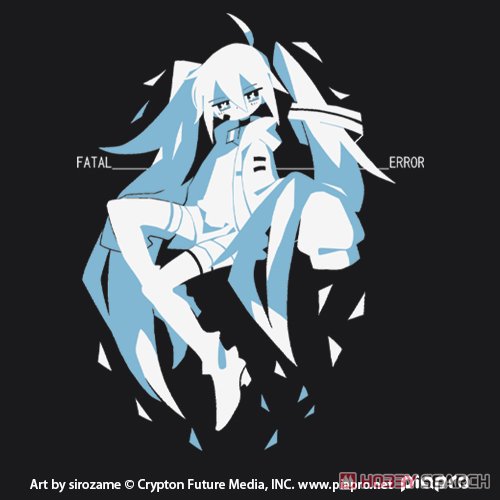 初音ミク Tシャツ sirozame Ver./BLACK-M 3