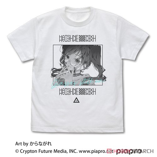 初音ミク Tシャツ からながれVer./WHITE-S 2