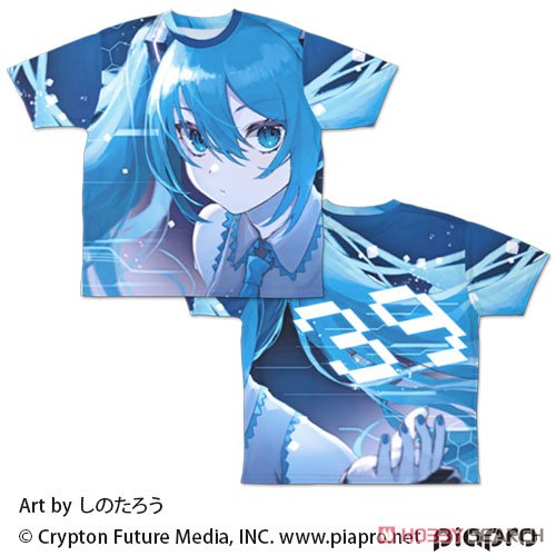 初音ミク 両面フルグラフィックTシャツ しのたろうVer./M 2