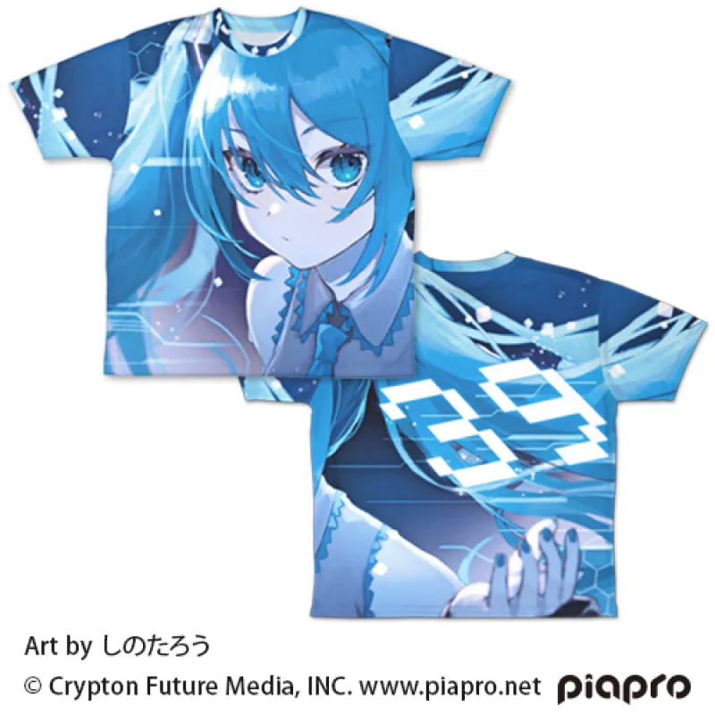 初音ミク 両面フルグラフィックTシャツ しのたろうVer./M