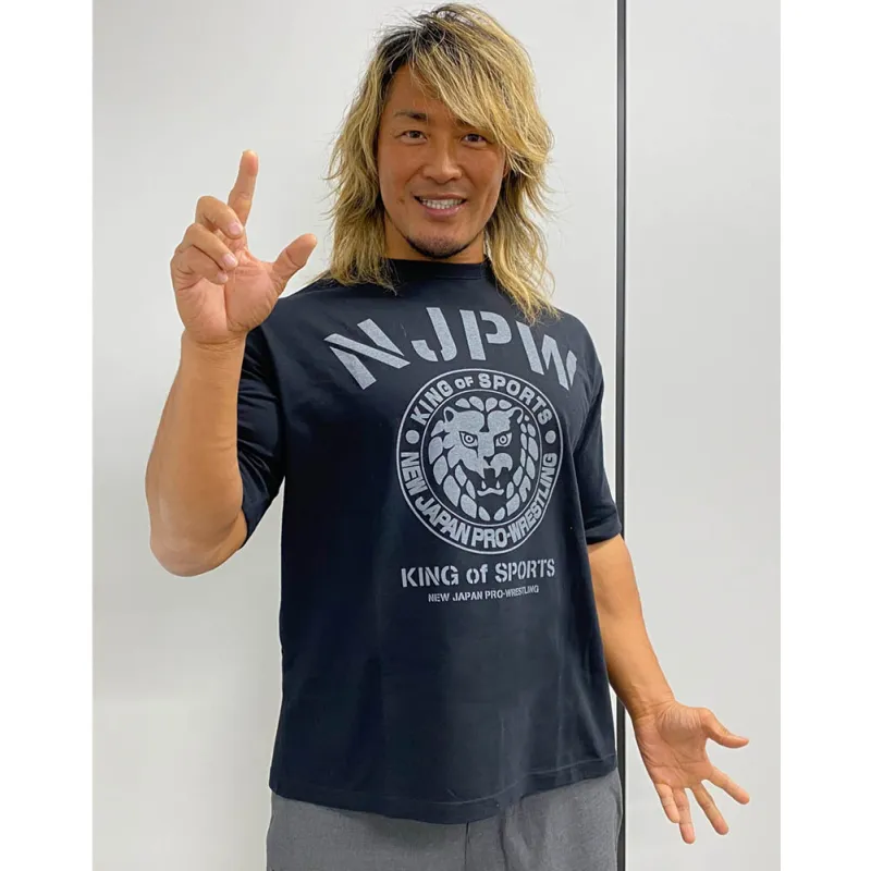 ライオンマーク ビッグシルエットTシャツ/BLACK-L