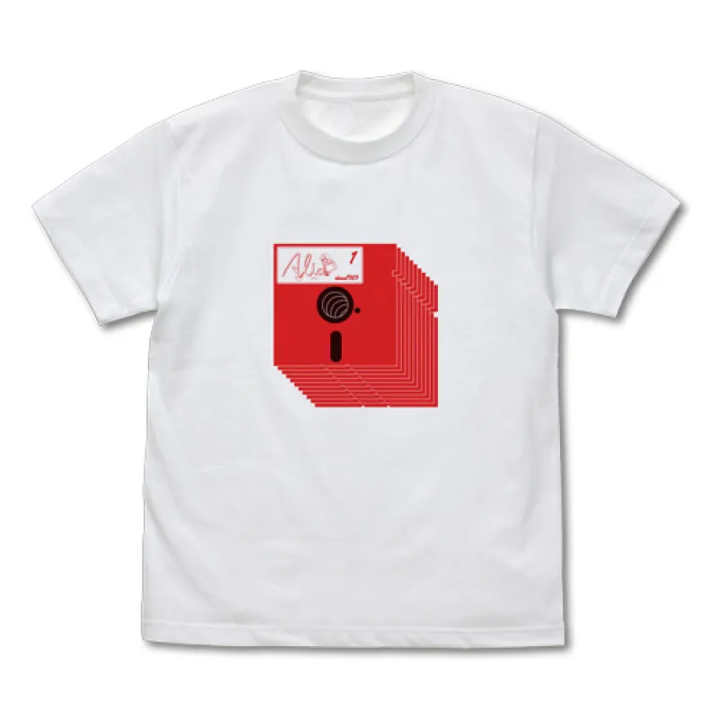 赤フロッピー Tシャツ/WHITE-L
