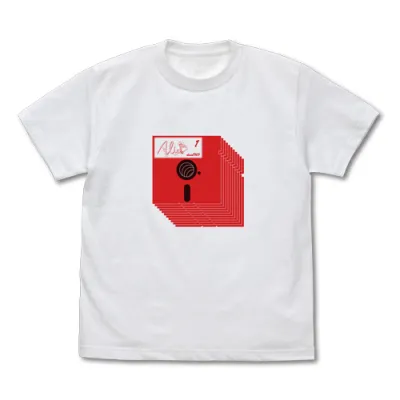赤フロッピー Tシャツ/WHITE-XL