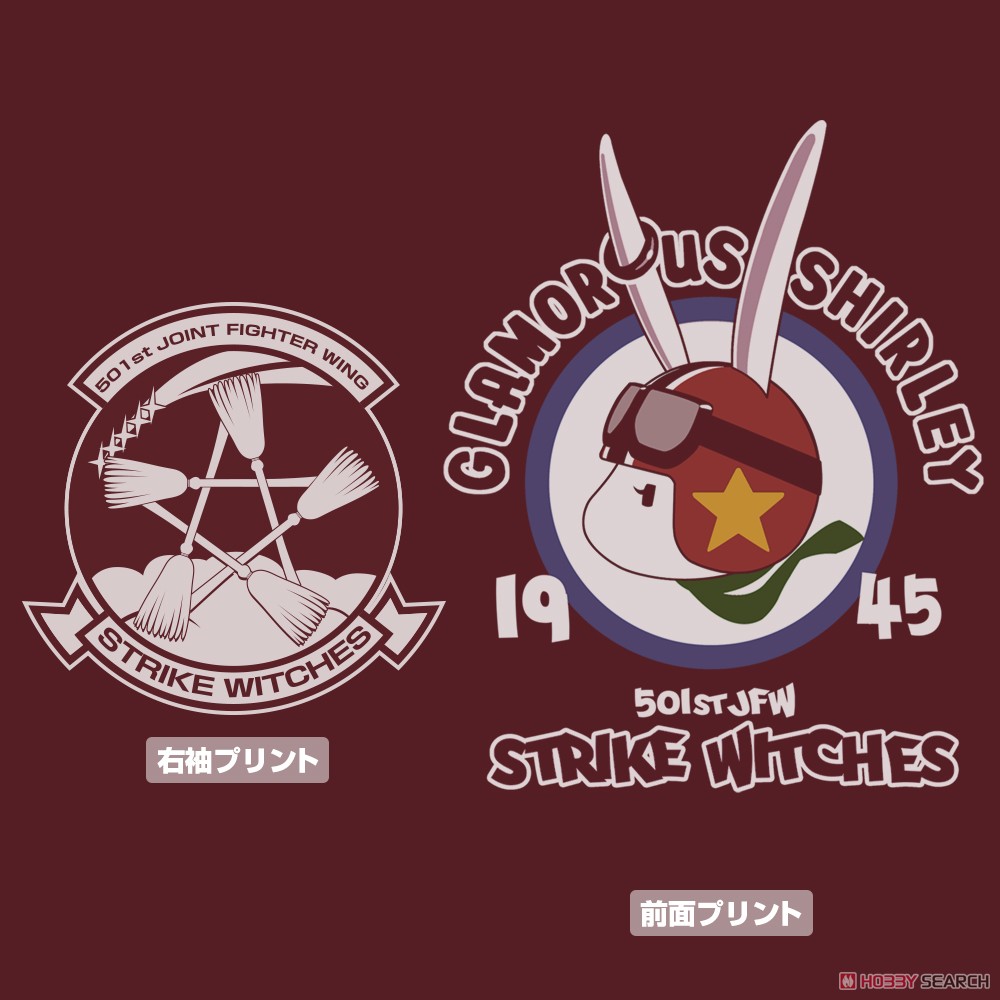 シャーロット・E・イェーガーパーソナルマーク Tシャツ/BURGUNDY-M 3