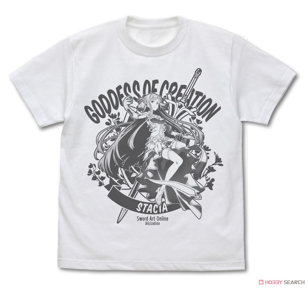 《創世神ステイシア》アスナ Tシャツ/WHITE-XL