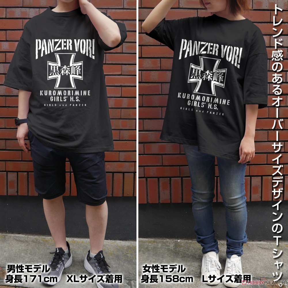 黒森峰女学園 ビッグシルエットTシャツ/BLACK-XL 3
