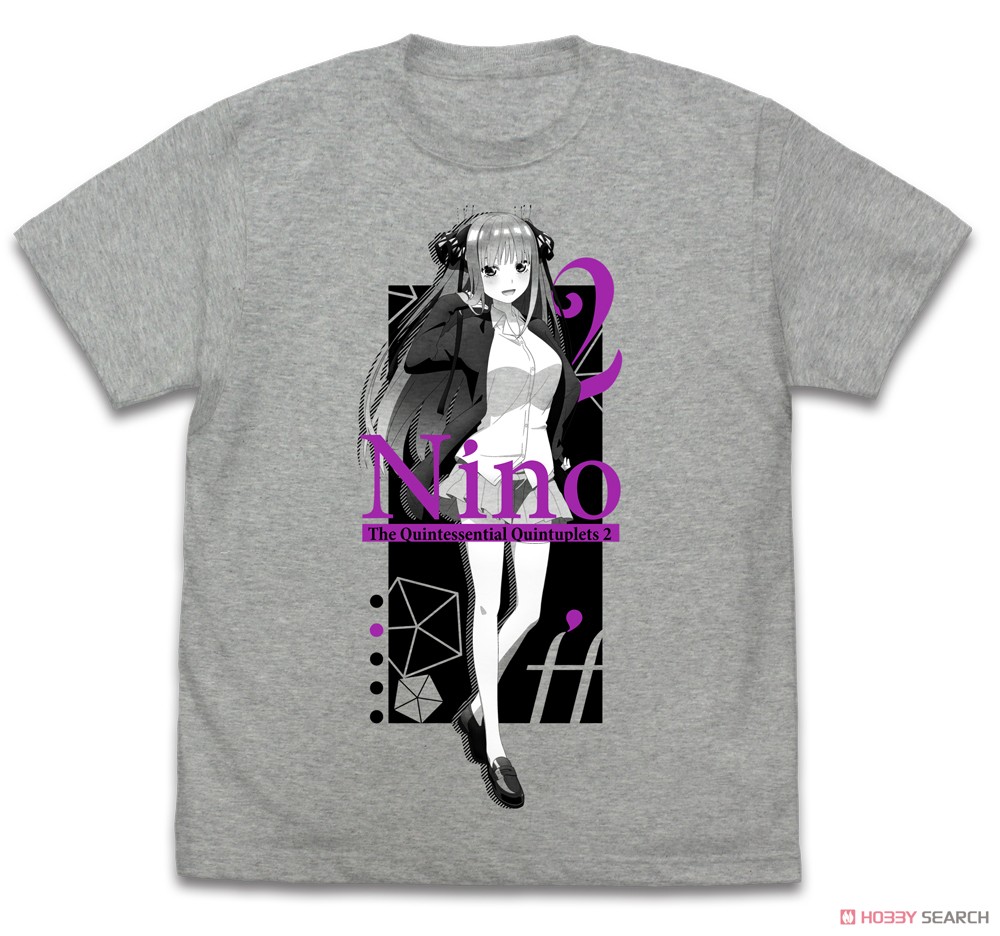 中野二乃 Tシャツ∬/MIX GRAY-M 2