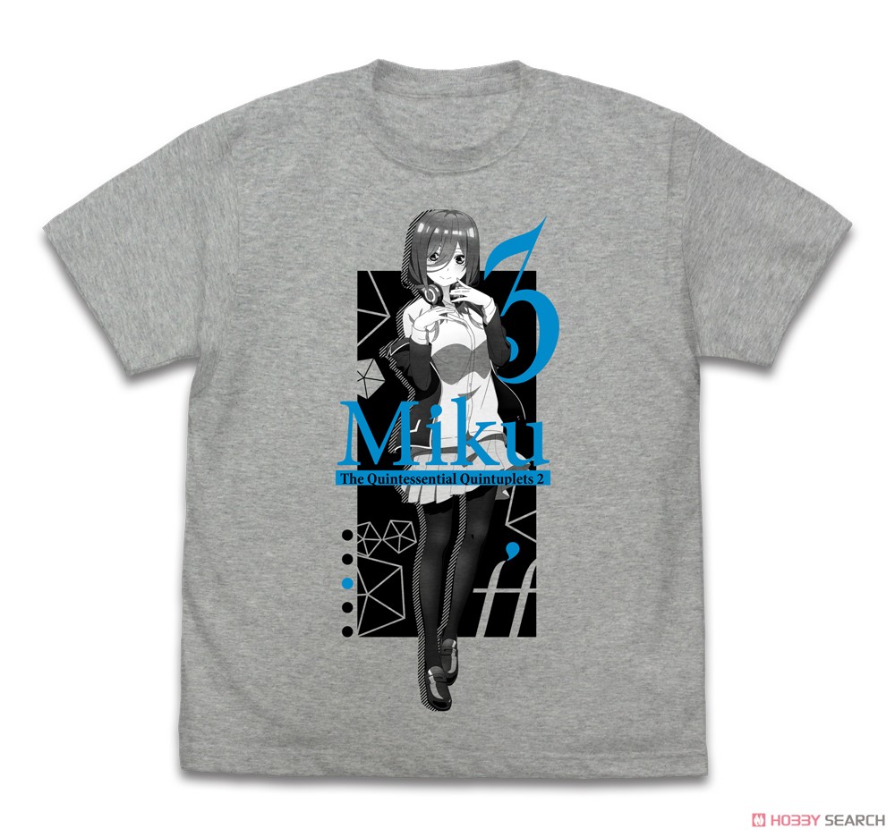 中野三玖 Tシャツ∬/MIX GRAY-M 2